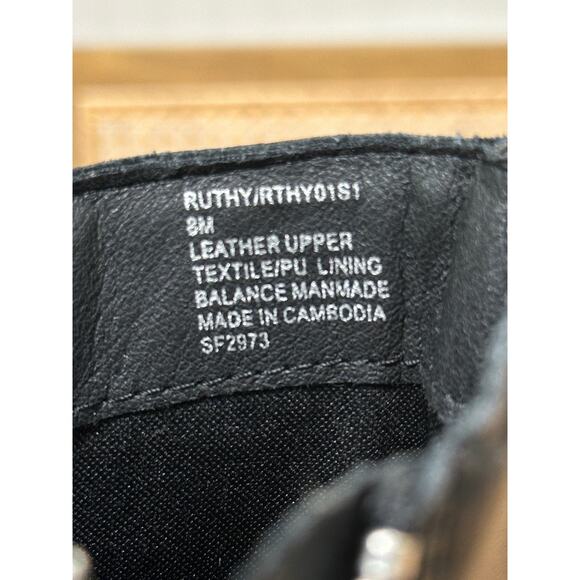 Steve Madden Ruthy Black Leather Boots Size 8 NWOB Block Heel Stylish Trendy - Picture 12 of 13